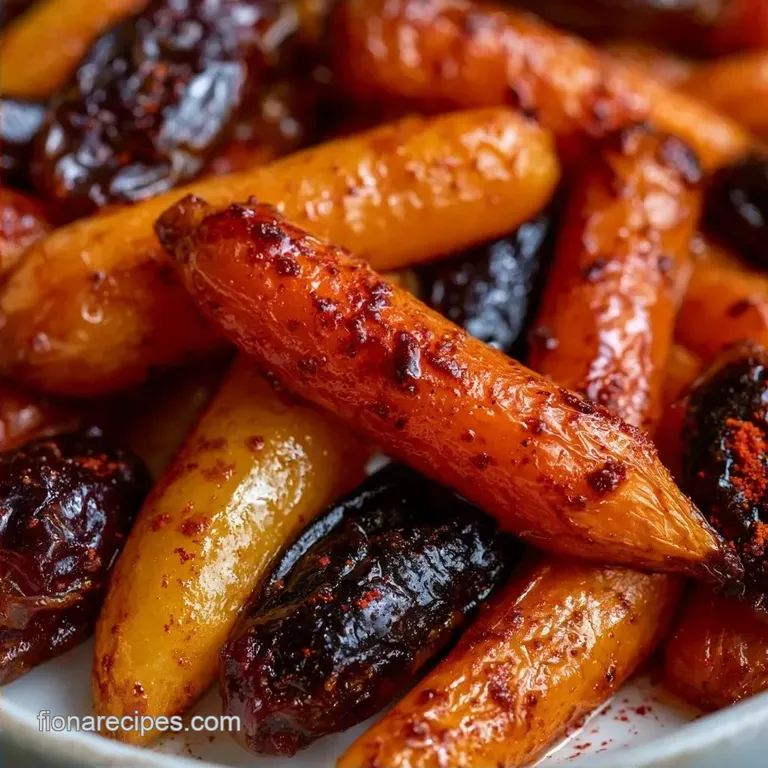 Spiced Roasted Carrots with Dates and Honey