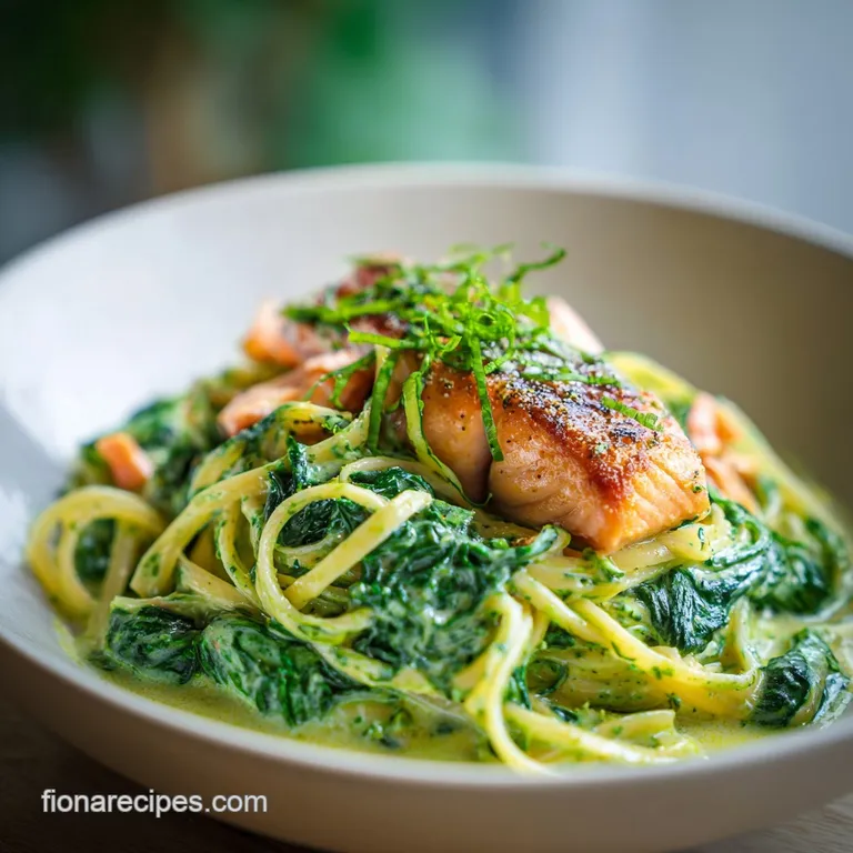 Spinach Salmon Pasta: Creamy & Quick