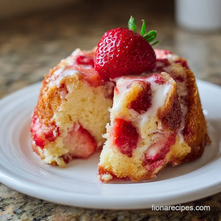 Strawberry Pound Cake Recipe With Fresh Strawberries