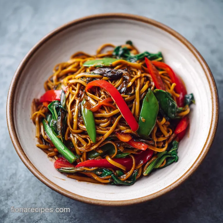Vegetable Stir Fry with Noodles